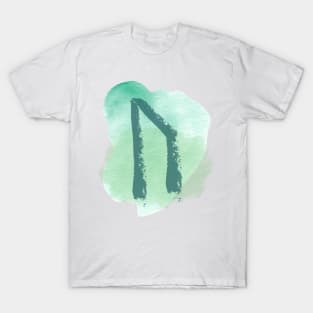 Uruz, Sky Blue Watercolor (Runes & Watercolors) T-Shirt